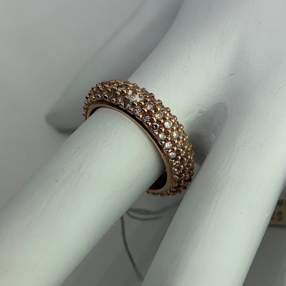 10kt Rose Gold and Diamond Women's Ring - Picture 4 of 6